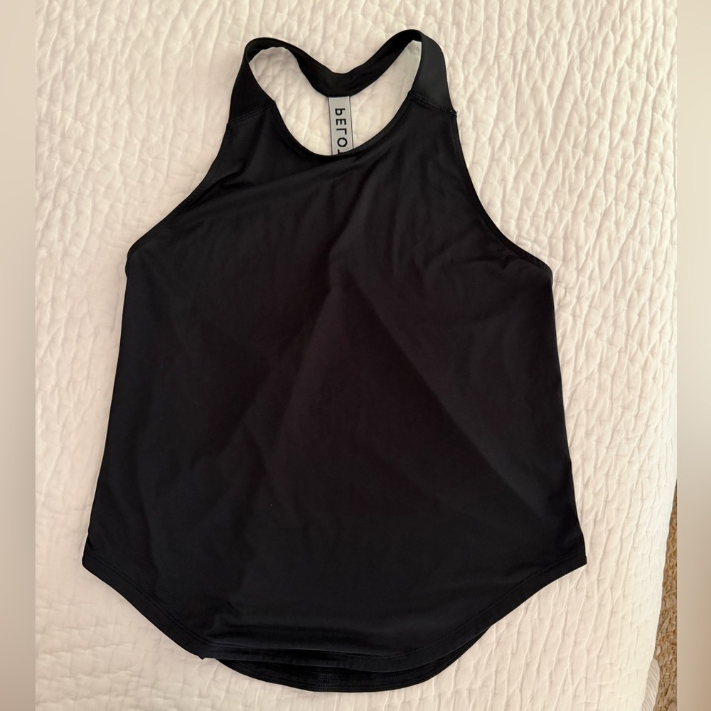 Peloton Black Racerback Active Tank Top